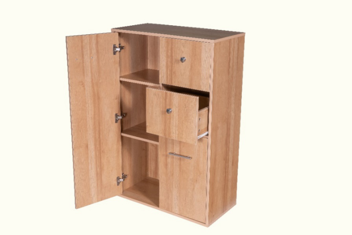 Two doors + two drawers storage cabinet